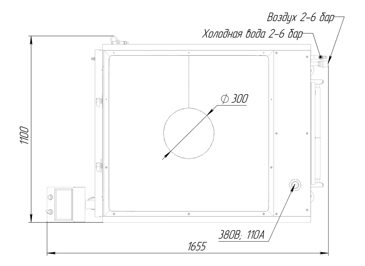 Автомат блинный жарочный двусторонний БЛК – 2000