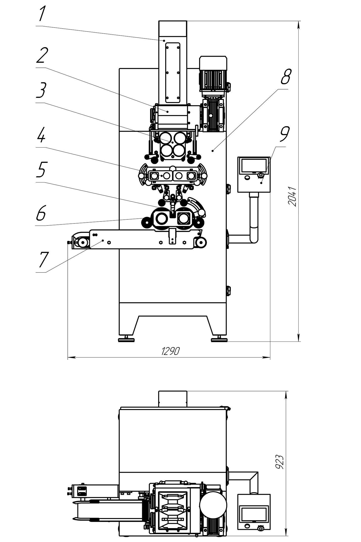 Автомат для изготовления пельменей и вареников СД-500 МОНОБЛОК