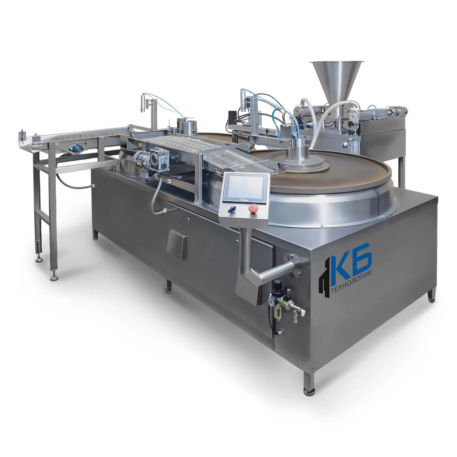 Жарочная линия-комплекс ЖК-1000 для изготовления и жарки оладий, котлет, котлет для бургеров, сырников и пирожков